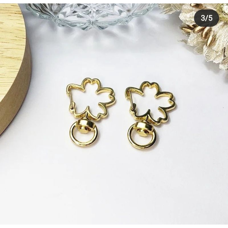 (1 pcs) Kode H - Kepala Gantungan Kunci Bunga