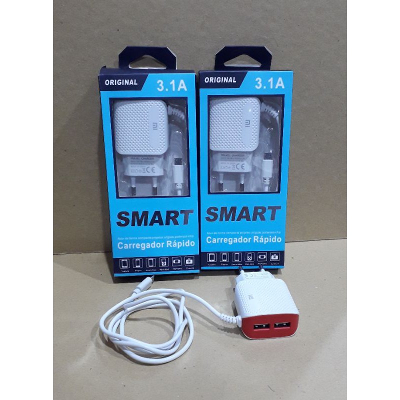 charger dual usb 3,1 ampere xiomi