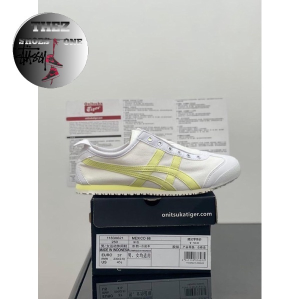 Sepatu Onitsuka Tiger Slip On White Yellow High Quality