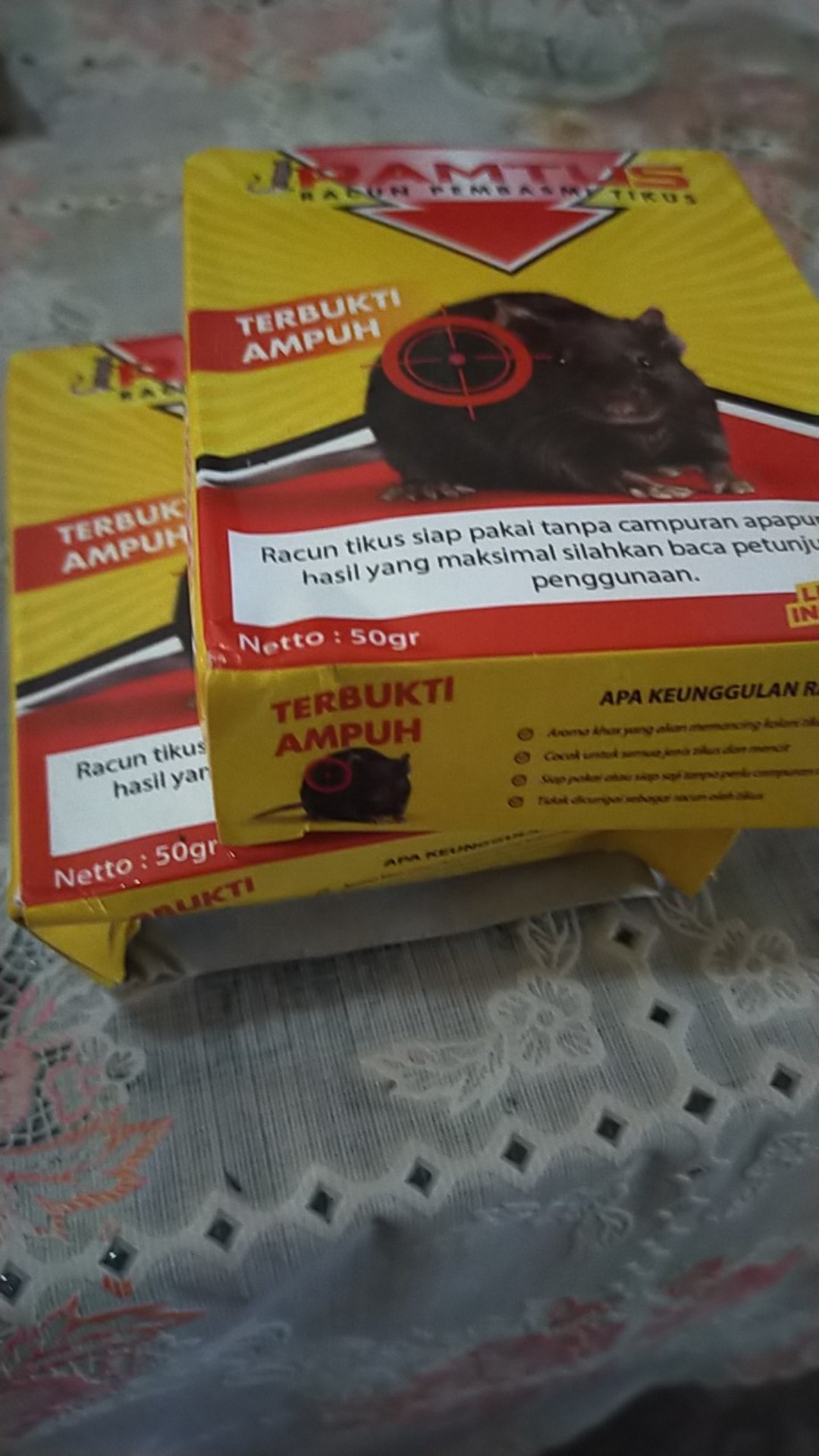 Racun Tikus Perangkap Tikus Paling Ampuh Tidak Bau Mati Kering 50 Gram