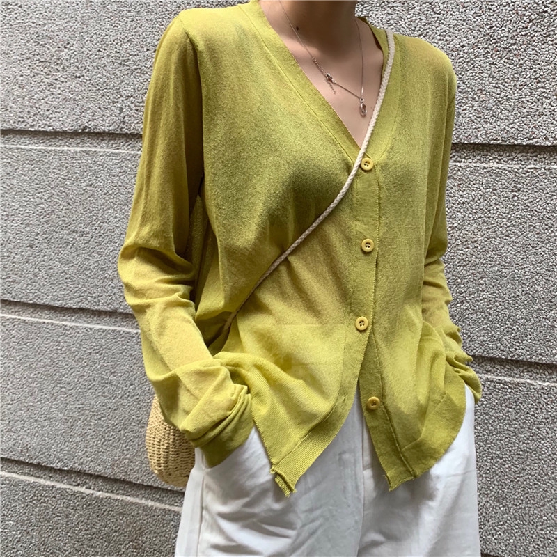 thin long sleeve cardigan