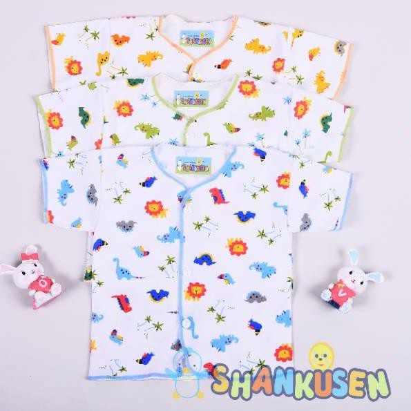 12 Pcs Baju Bayi Shankusen | Baju Sankusen Baby New Born | Pakaian Baru Lahir | Atasan Kutung Buntung Lekbong Pendek Panjang Sankhusen Shankhusen | Sguna Lusinan