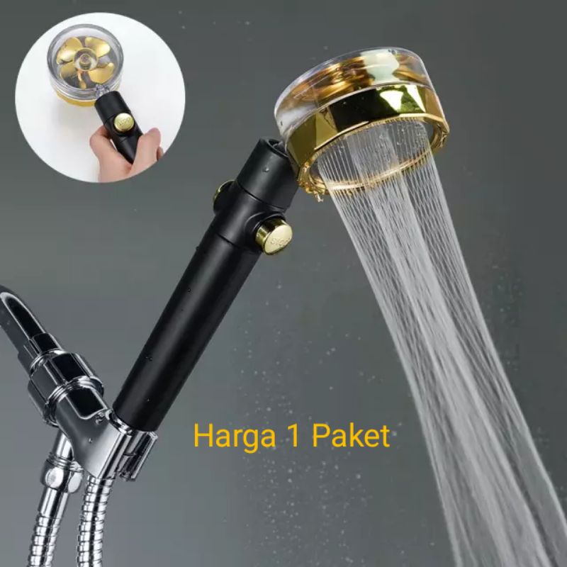 Paket Shower Kamar Mandi Kran 1/2 Inch Tinggal Pasang / Hand Shower Kran Cabang Stainless 1/2&quot; / Shower Mandi