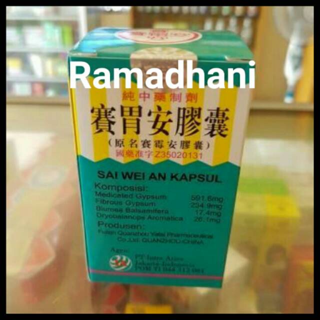 Sai wei an kapsul obat maag sakit pencernaan Herbal China