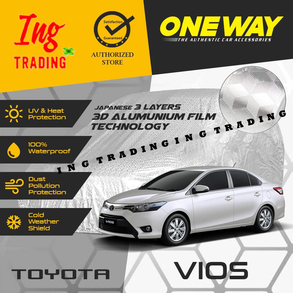 Cover Sarung Mobil VIOS / LIMO Anti Air Waterproof 3 LAPIS