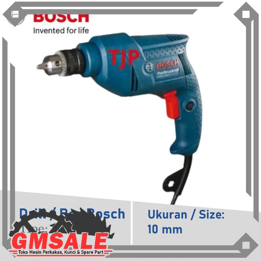 Mesin Bor Listrik BOSCH 10mm GBM 350 Bergaransi Mesin Bor Tangan BOSCH Electric Drill GBM350