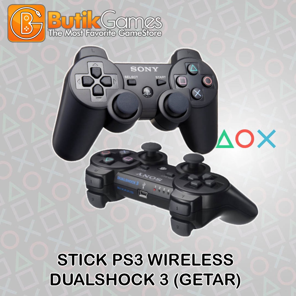 Gamepad Stik Stick PS3 Dualshock 3 Getar Wireless Controller