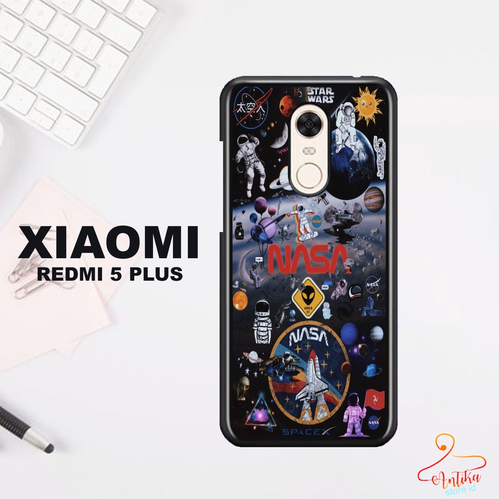 [ANT-07] Case 2D Nasa Xiaomi Redmi 5 Plus Casing Hp Pelindung Hp Case Redmi 5 Plus Hardcase Glossy