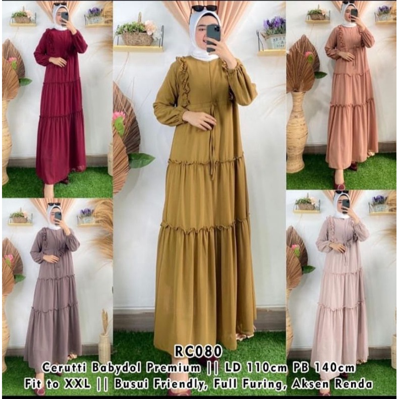 Gamis ceruty/Gamis ceruty polos/ceruty/gamis murah/gamis terbaru 2021