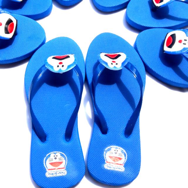 Sandal doraemon biru 1kg 10pcs