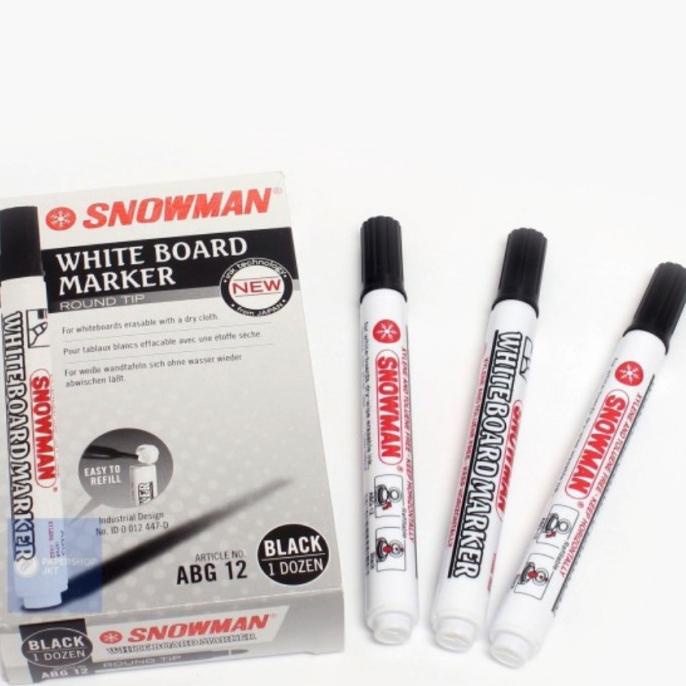 Spidol Snowman Whiteboard / Spidol Whiteboard Papan Taulis Snowman ABG12