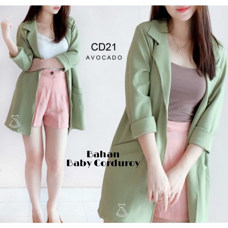 Blazer/Outer Wanita Kasual Terbaru Blazer Korean Style