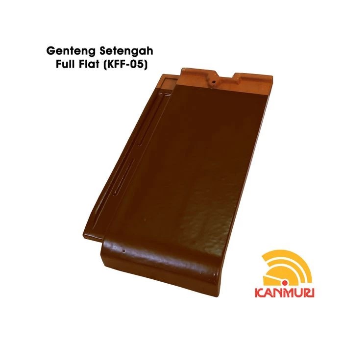 Genteng Setengah Natural Kanmuri Full Flat Aksesoris Genteng Keramik Berglazur