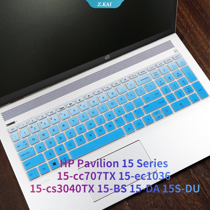 15.6 &quot;Skin Silikon Pelindung Keyboard Laptop Untuk HP Pavilion 15 Series 15-cc707TX 15-ec1036 15-cs3040TX 15-BS 15-DA