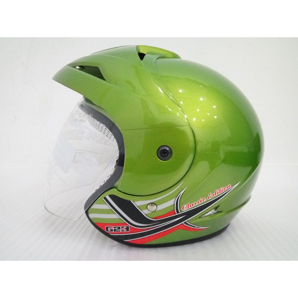 Ganz Helm / Helmet G23 Classic Green Apple VT L