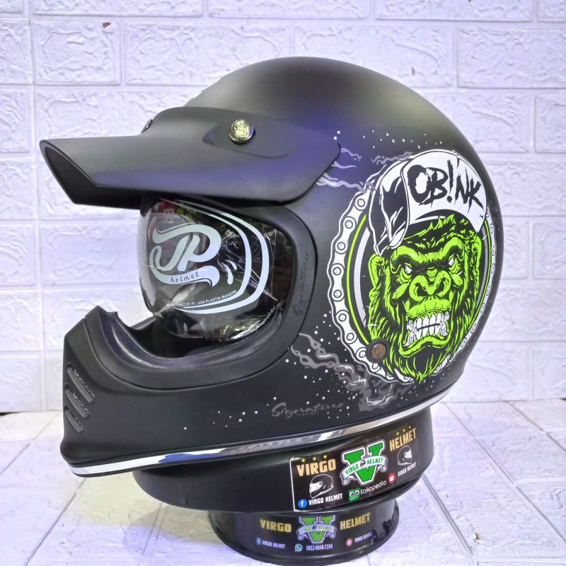 Jual JPX HELM JP SIGNATURE 10 BLACK MATT CLASSIC Shopee Indonesia