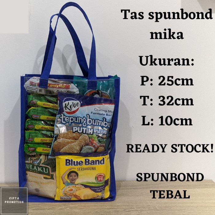 

Tas mika spunbond | Tas souvenir | Goodiebag spunbond | Tas promosi | Tas ulang tahun | Goodiebag