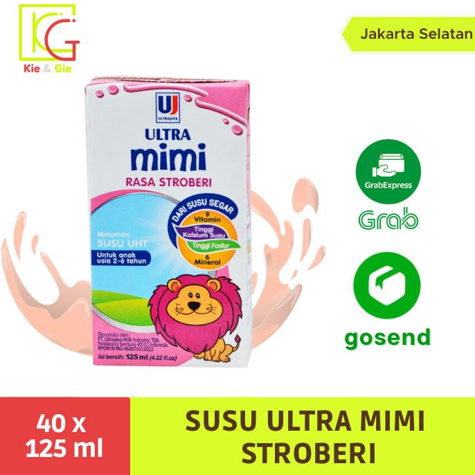 

BAYAR DITEMPAT Susu Ultra mimi 125ml (khusus kurir instant/ sameday) - Strawberi, 125 ml