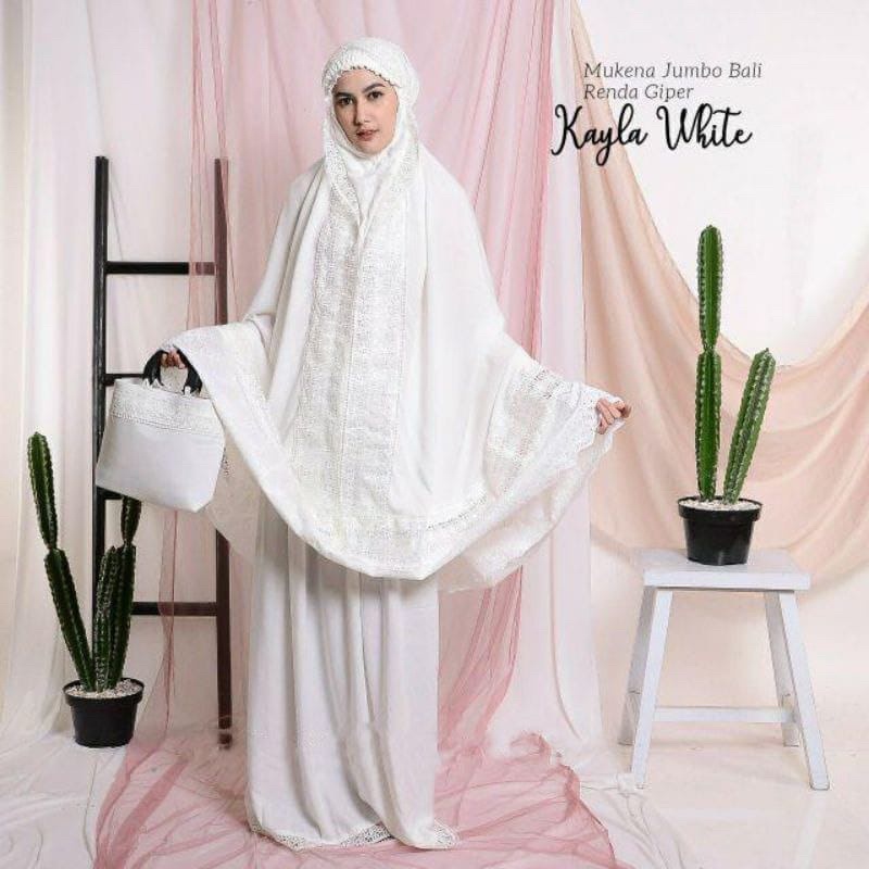 NEW MUKENA RAYON SUPER KAYLA /MUKENAH JUMBO /DEWASA FREE TAS CANTIK