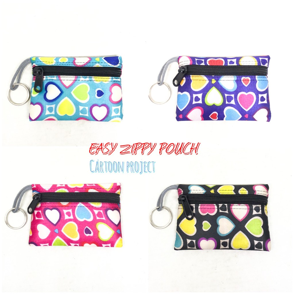 dompet koin easy zippy pouch cartoon dompet stnk dompet gantungan kunci