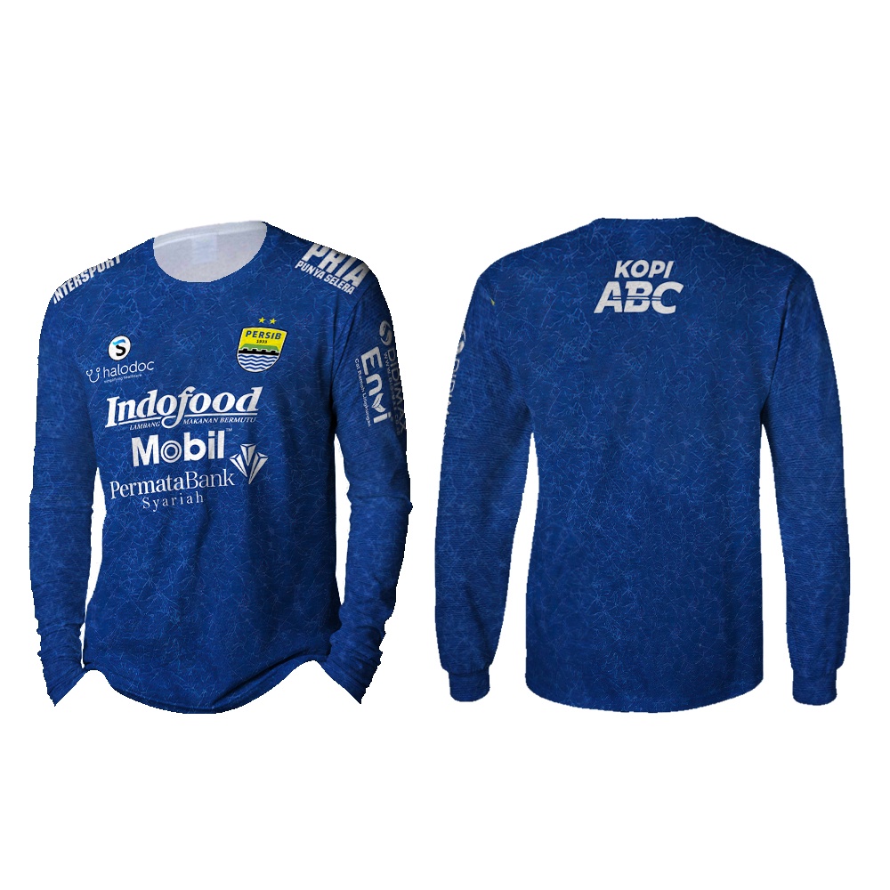 Fikastore - Kaos Jersey Persib Bandung Lengan Panjang | Kaos Persib Pria FullPrint