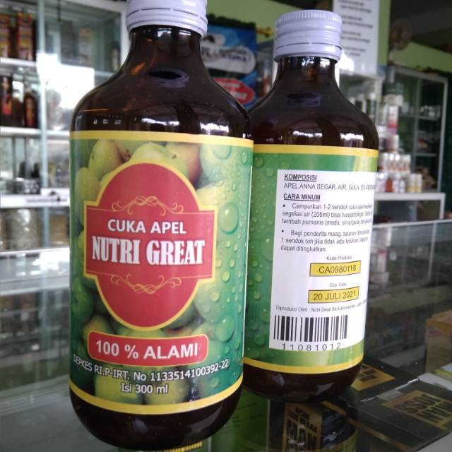 

Cuka apel nutri great alami 100%