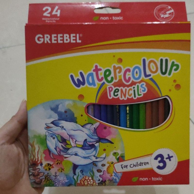 Pensil Warna Greebel water colour isi 24