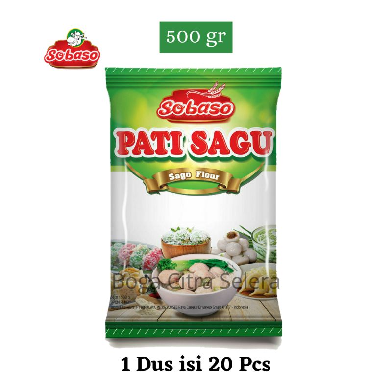 1 Dus Tepung Sagu Aren / Pati Sagu Sobaso 500gr