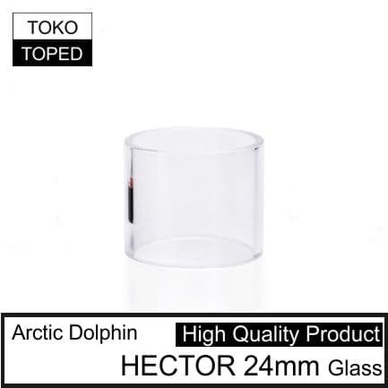 koleksi tabung bahan kaca Arctic Dolphin HECTOR 24 warna glass clear | 24mm kaca pengganti 3.5ml