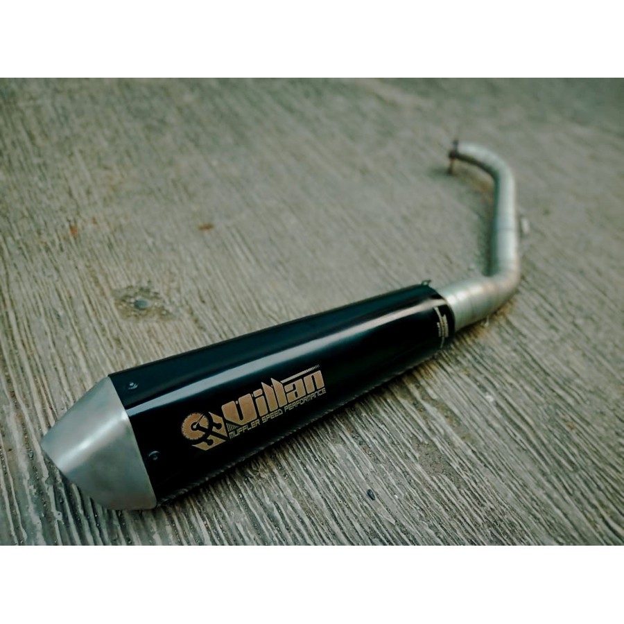Knalpot villan vva1 header silver r15 gsx150 cbr150 vixion sonic cb150 murah