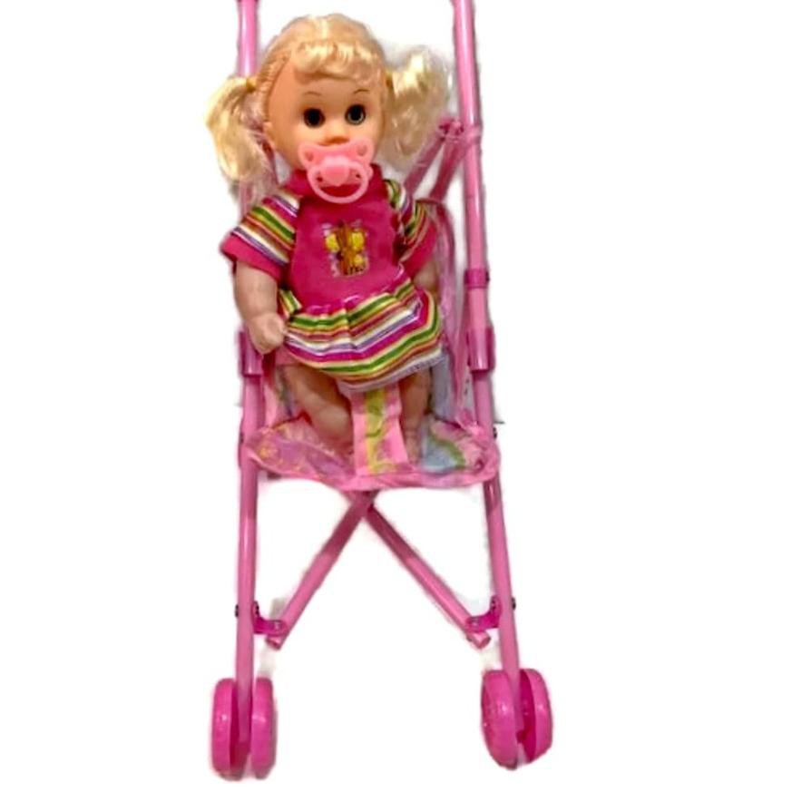 Mainan Anak Perempuan Boneka Bayi Stoller Bisa Nangis