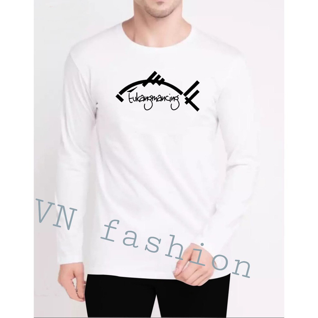 kaos tukang mancing/mancing mania/kaos keren/lengan panjang/pendek/bahan katun kombet