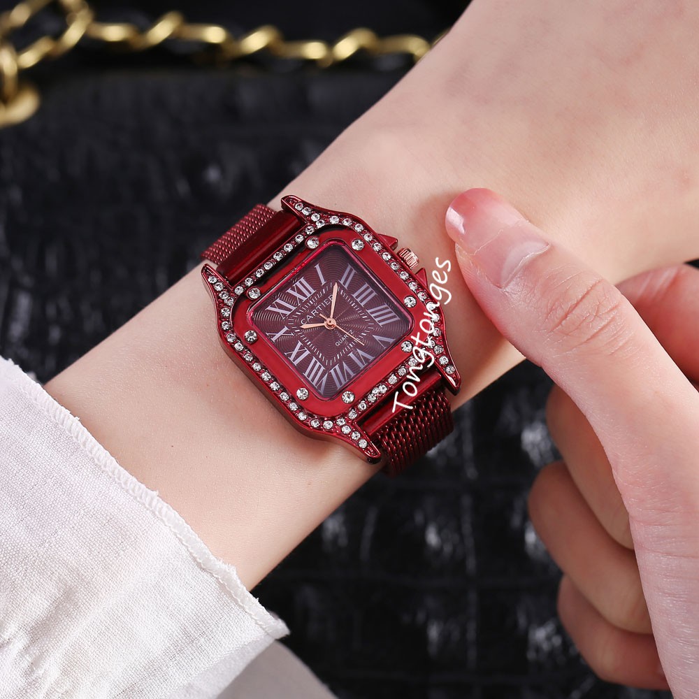 JAM TANGAN WANITA TOUCH PASIR MAGNET FASHION JAM TANGAN MURAH CEWEK  JAM TANGAN ANALOG IMPORT W126