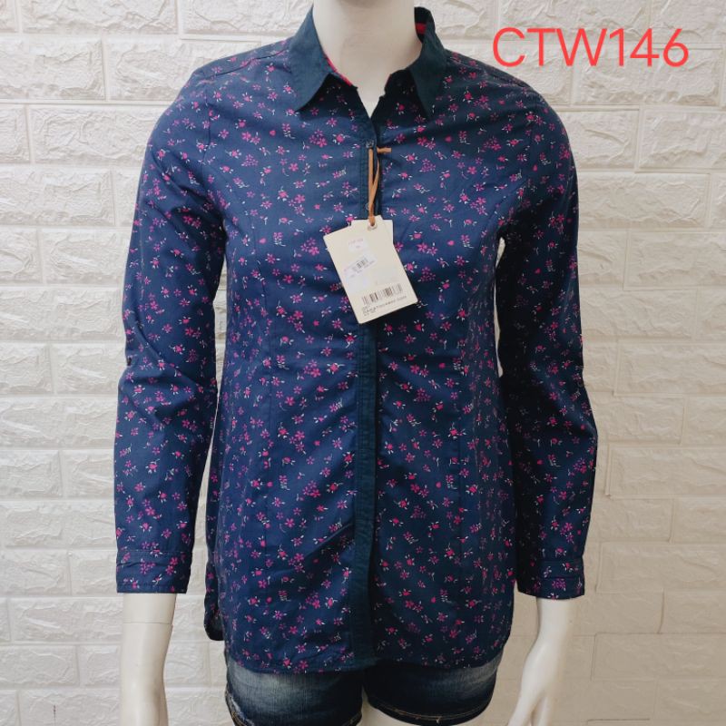 CARDINAL KEMEJA WANITA CTW137 CTW138 CTW139 CTW140 CTW141 CTW143 CTW144 CTW145 CTW146-CTW146 navy