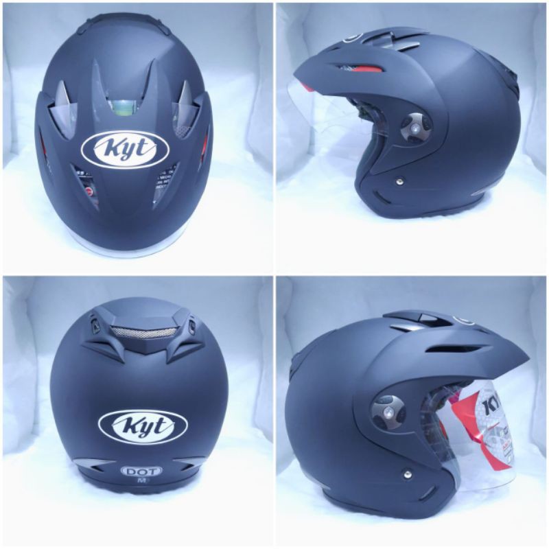 HELM KYT ROMEO SOLID ORIGINAL HELM HALF FACE