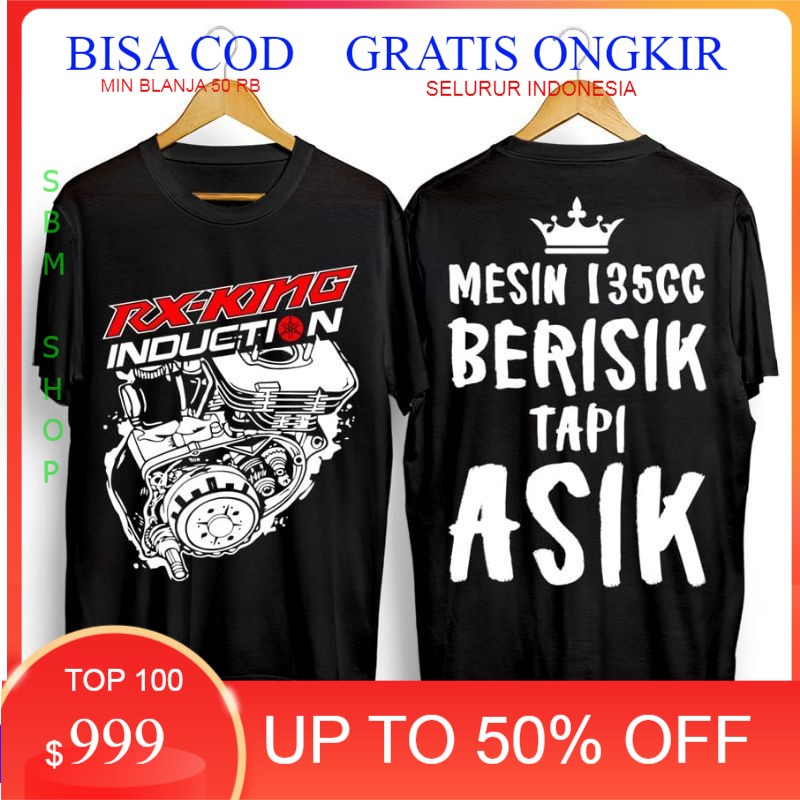 KAOS DISTRO/ T- SHIRT MOTOR RX KING MESIN