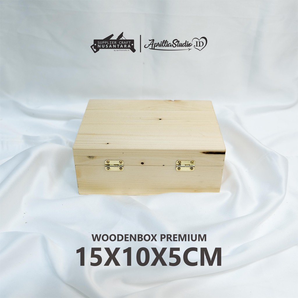 WOODEN BOX KOTAK KAYU RACTABOX 15x10x5 CM