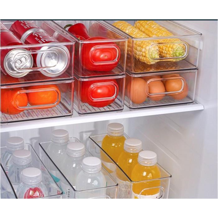 TEMPAT PENYIMPANAN KULKAS KONTAINER BOX KULKAS AKRILIK RAK KULKAS Best Seller