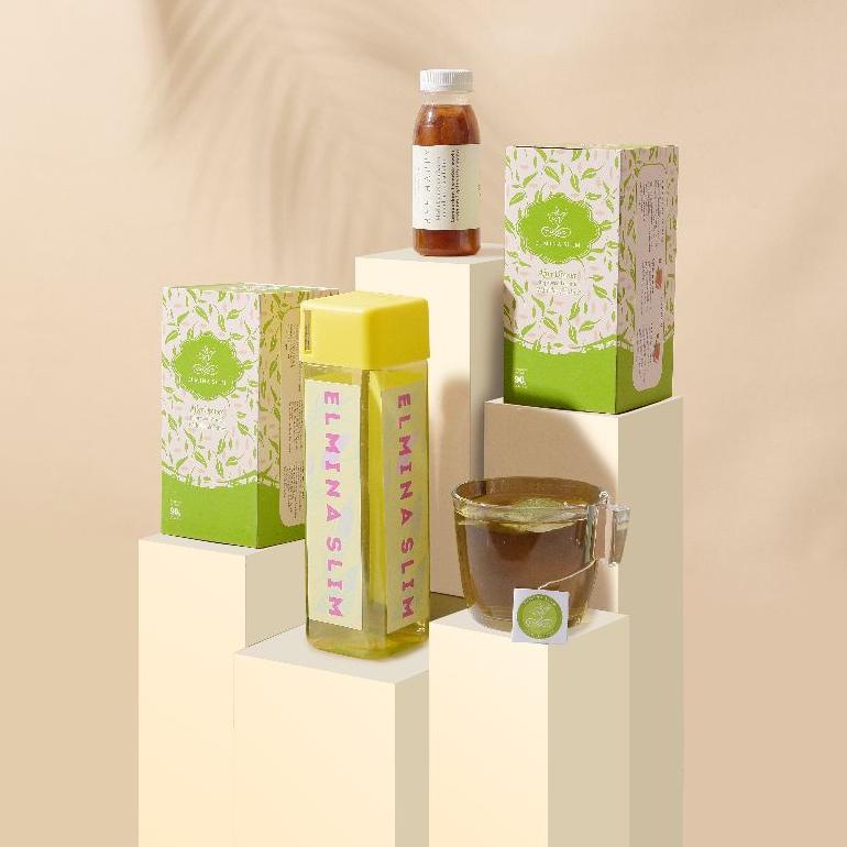 [DISCOUNT 07Q74] ELMINA SLIM (DOSIS NORMAL) PELANGSING HERBAL - SLIMMING TEA - SLIMMING CAPSULE - DE
