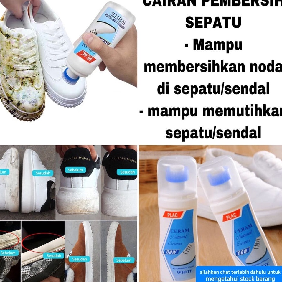 PLAC KRIM SIKAT PEMUTIH SEPATU PUTIH PEMBERSIH NODA SHOES CLEANER