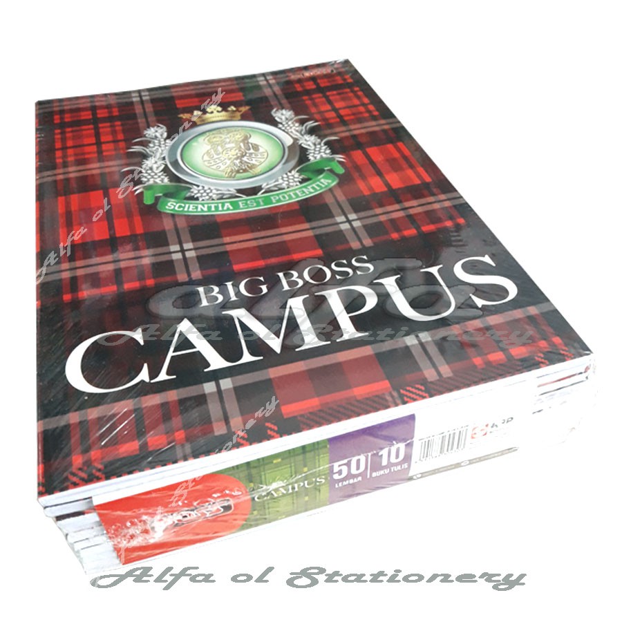 Buku Tulis Campus Bigboss 50 Lembar ( 1 Pak ) 10 pcs - Exercise Book