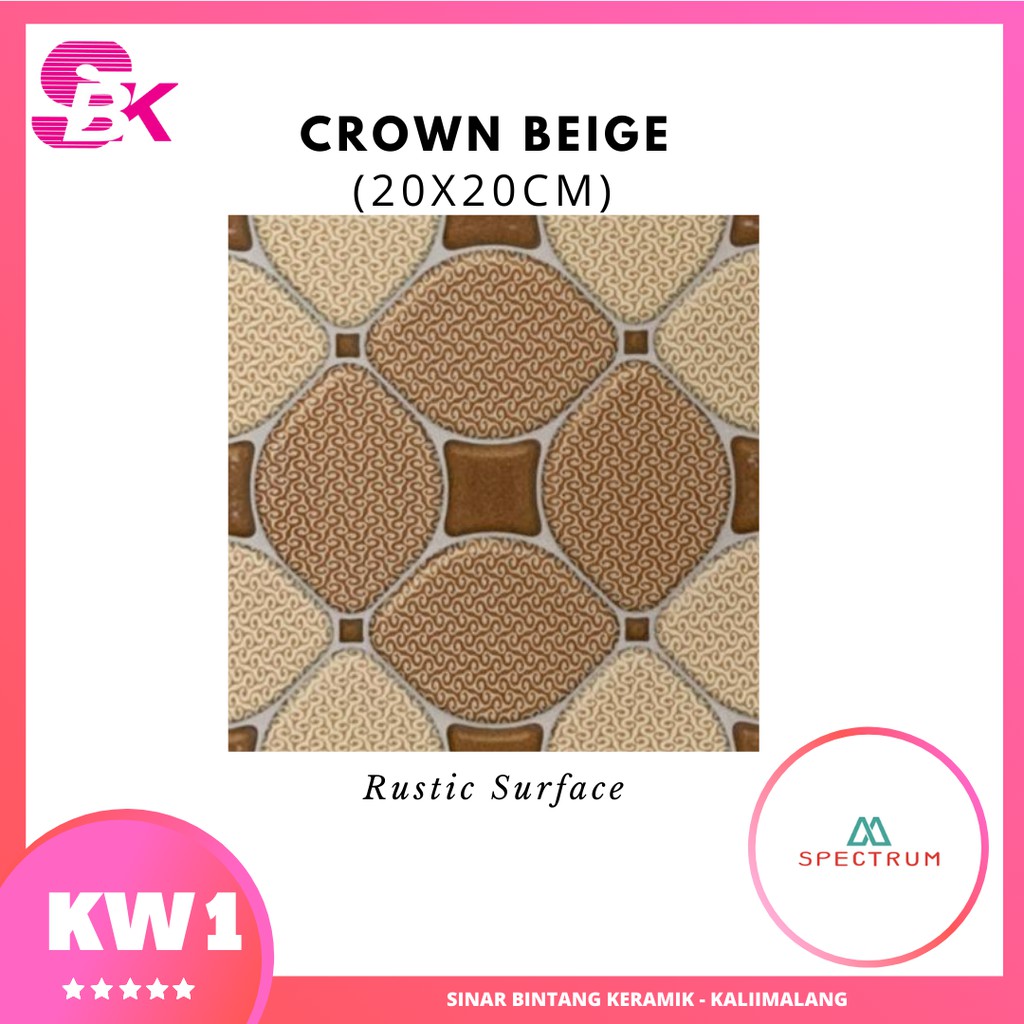 Keramik Lantai Kamar Mandi 20x20 Crown