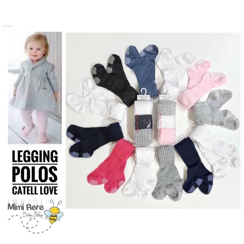 [BISA SATUAN] Legging Polos Bayi Rajut Import Catell Love