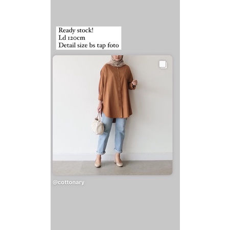 Sera shirt Olive by cottonary