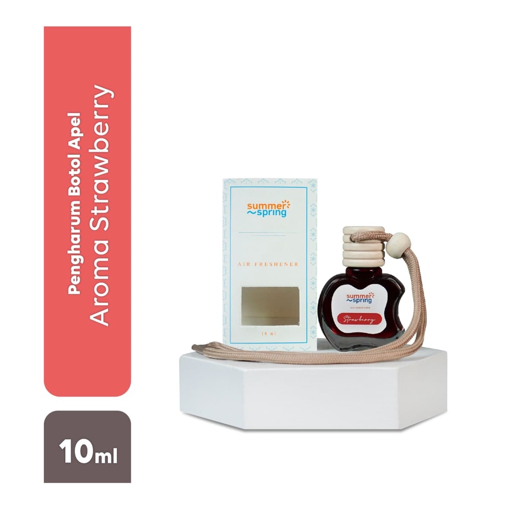 Parfum Mobil Pengharum Ruangan Pewangi Kamar Tidur Harum Summer Spring | Apel | Aroma Strawberry