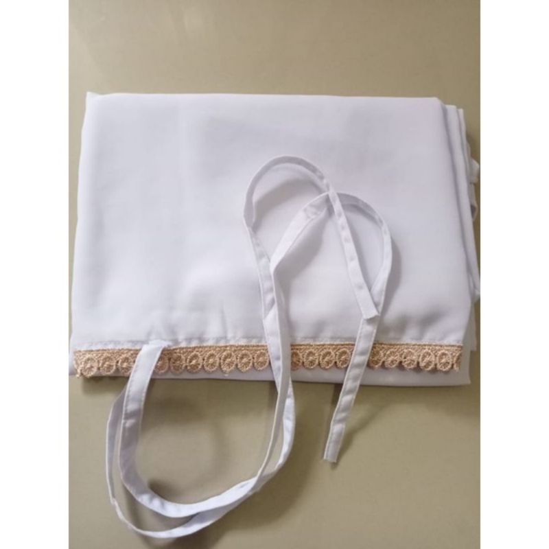 Hijab/Jilbab/Khimar Maryam Renda Jumbo Diamon-Putih