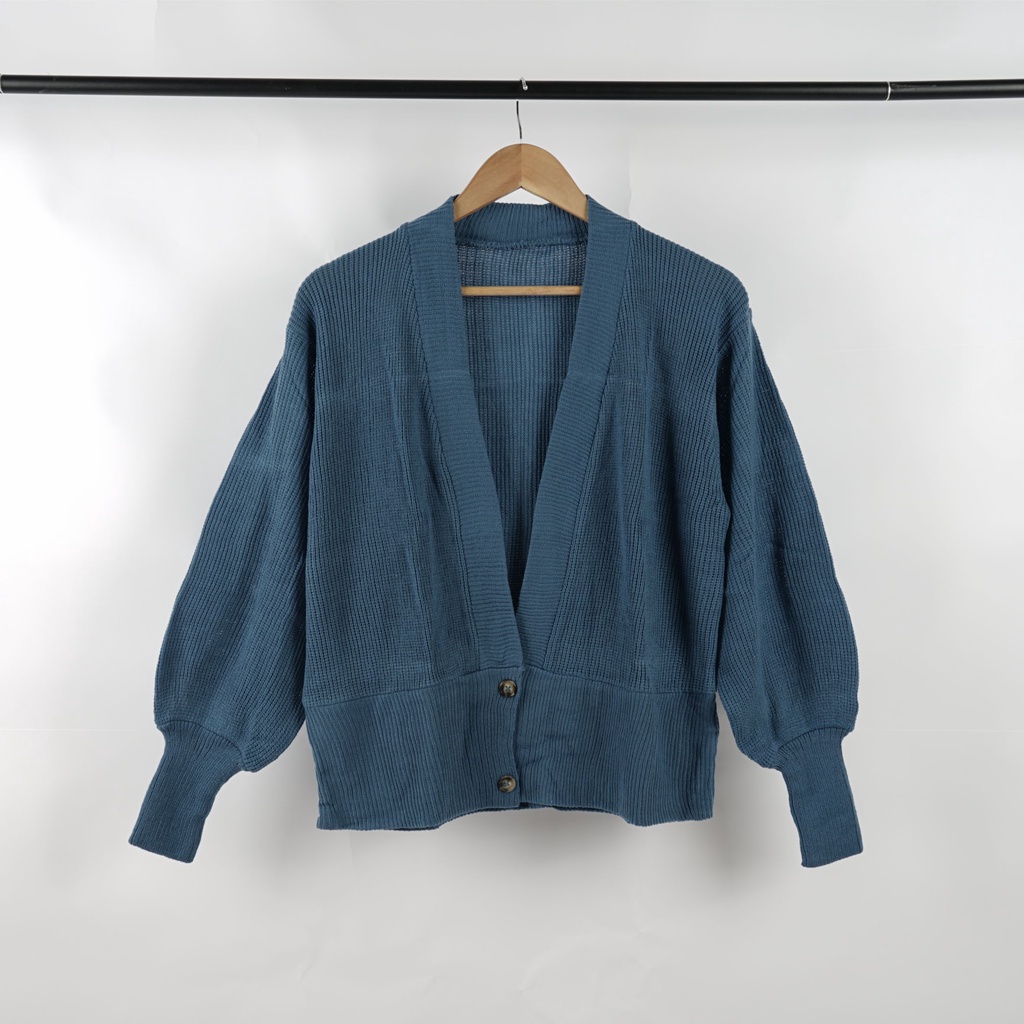 OUTER RAJUT BUTTON OVERSIZE CARDIGAN