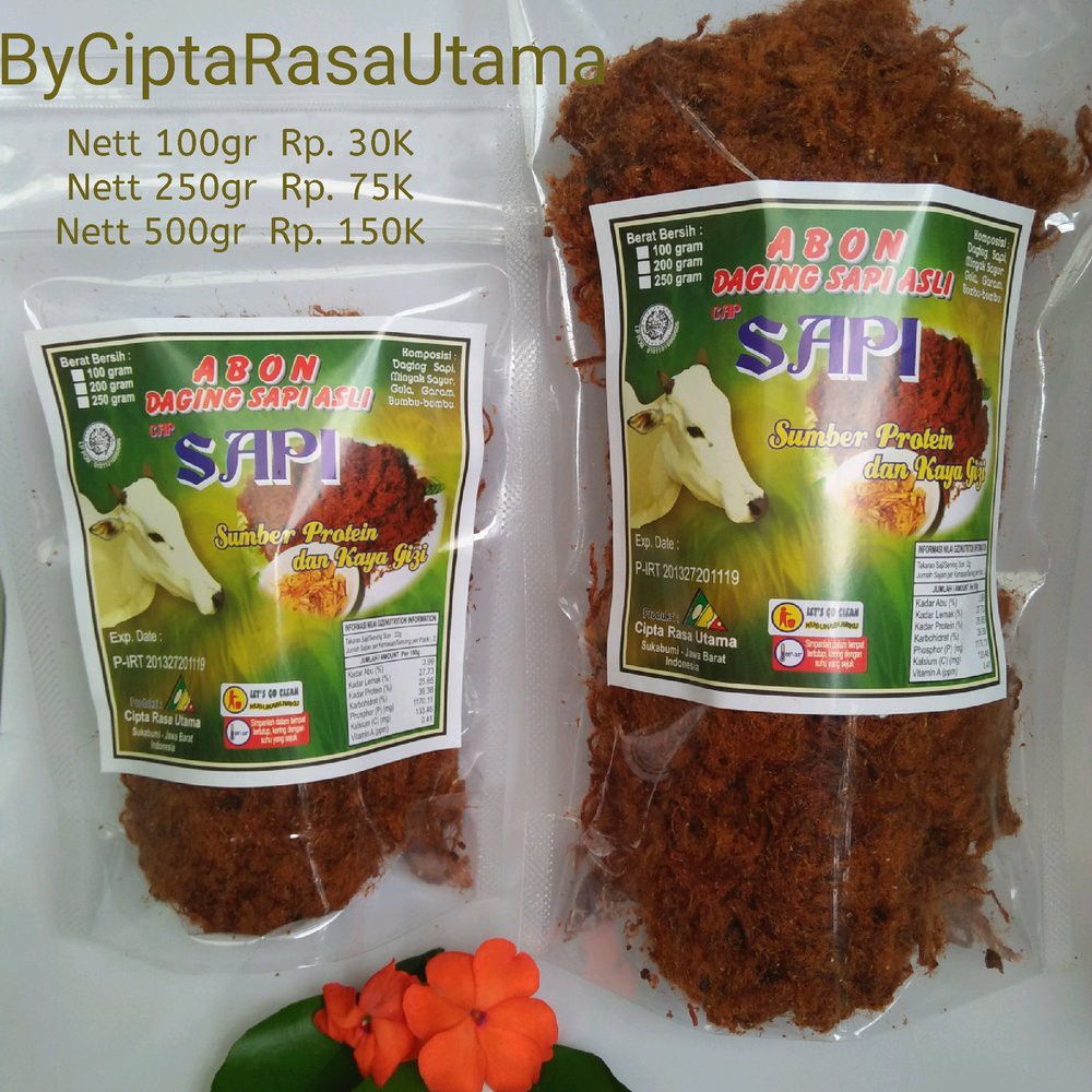 

Abon Sapi Asli Berat 500gr Termurah