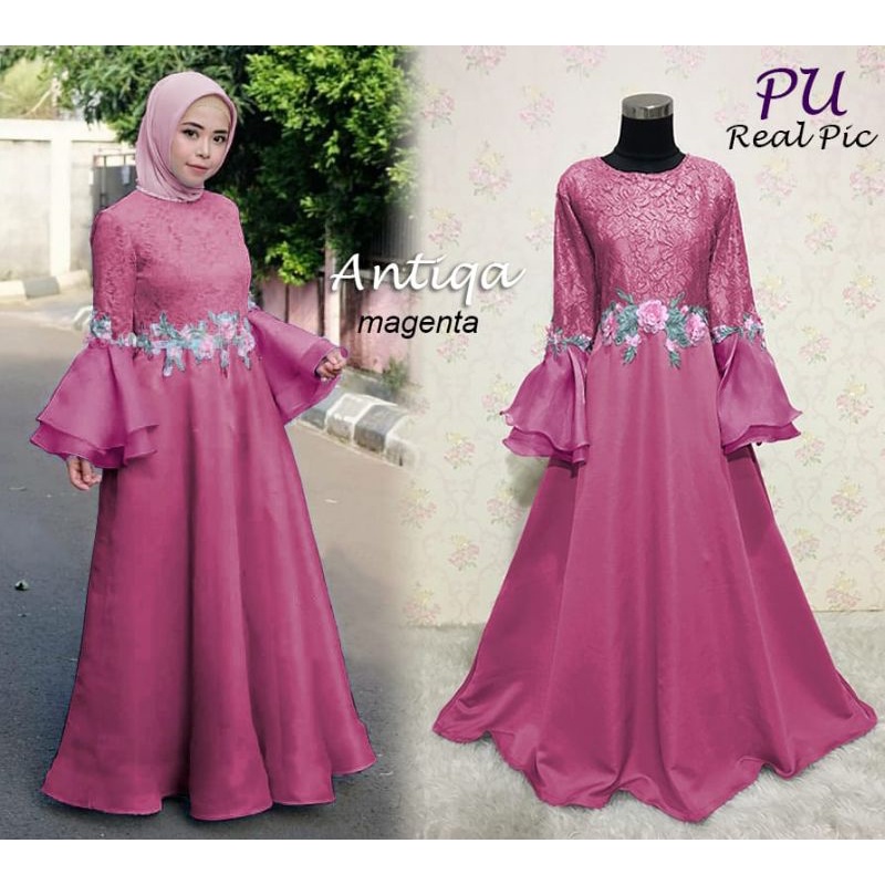 Gamis Pesta Premium Antiqa Gamis Pesta Muslimah Mewah