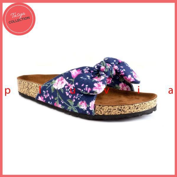 Sandal Wanita Sendal Flat Footbed LOLLA